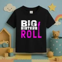 Rock And Roll Big Sisters Toddler T-Shirt thumb 3