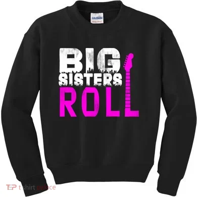 Rock And Roll Big Sisters Kids Sweatshirt