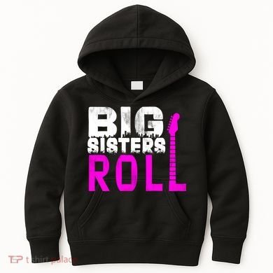 Rock And Roll Big Sisters Kids Hoodie