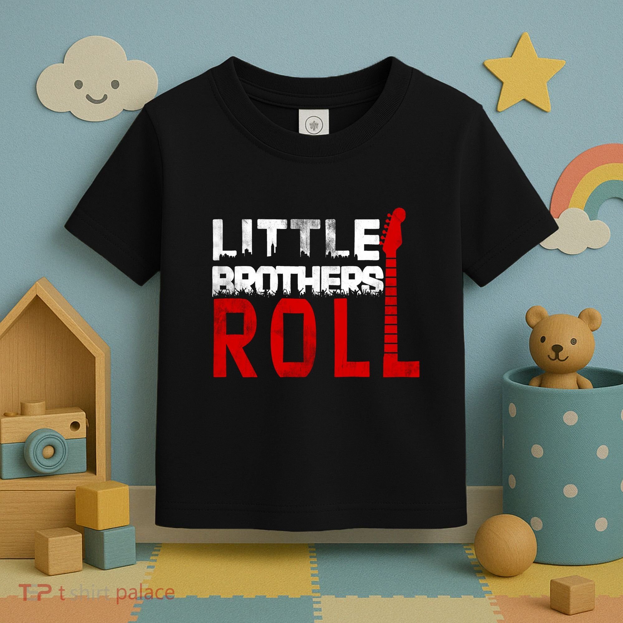 Rock And Roll Little Brothers Toddler T-Shirt