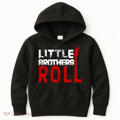 Rock And Roll Little Brothers Kids Hoodie