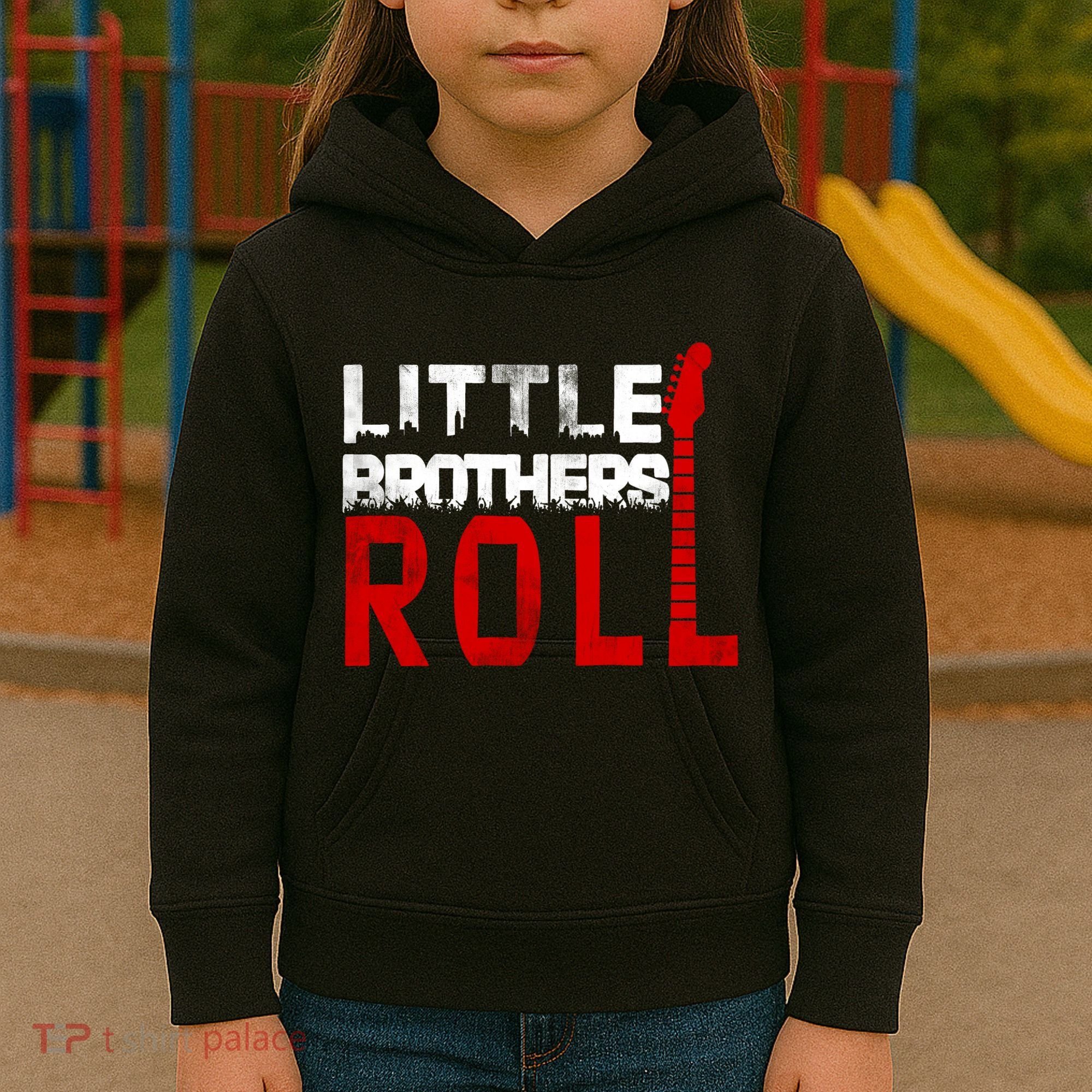 Rock And Roll Little Brothers Kids Hoodie