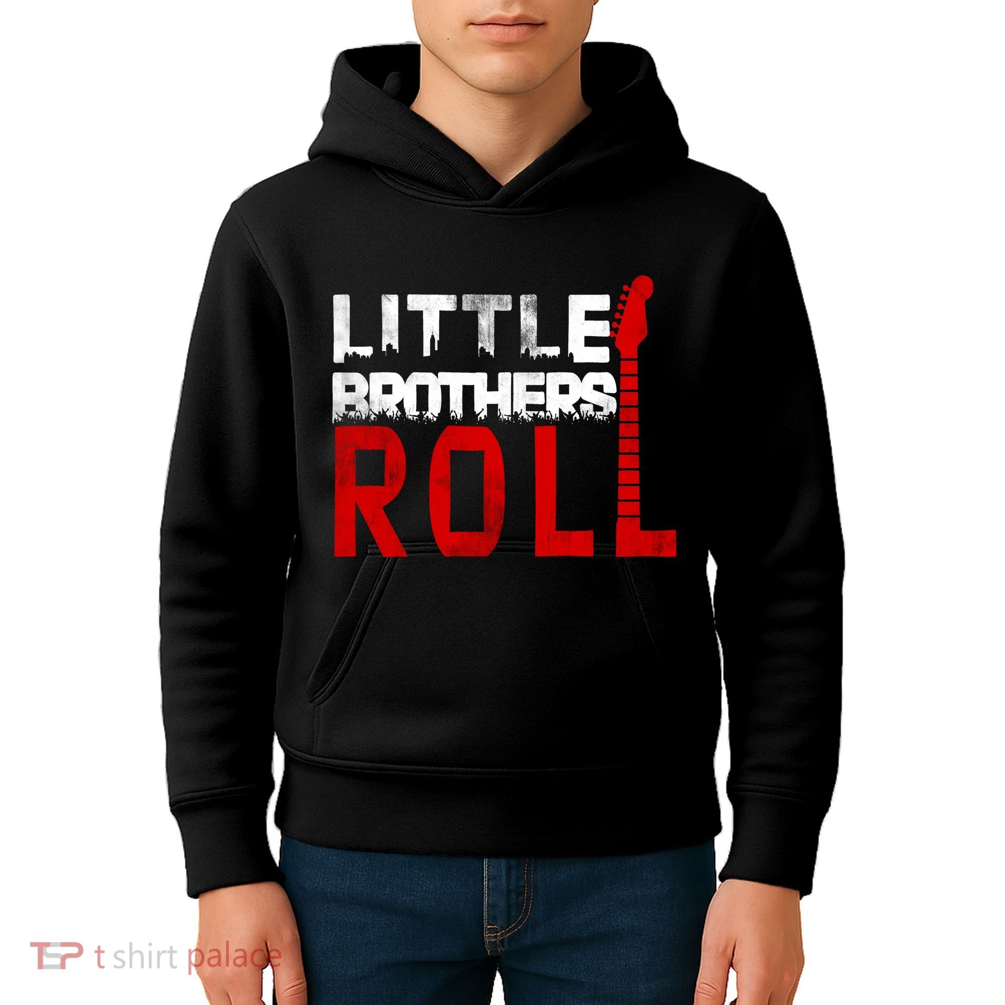 Rock And Roll Little Brothers Kids Hoodie