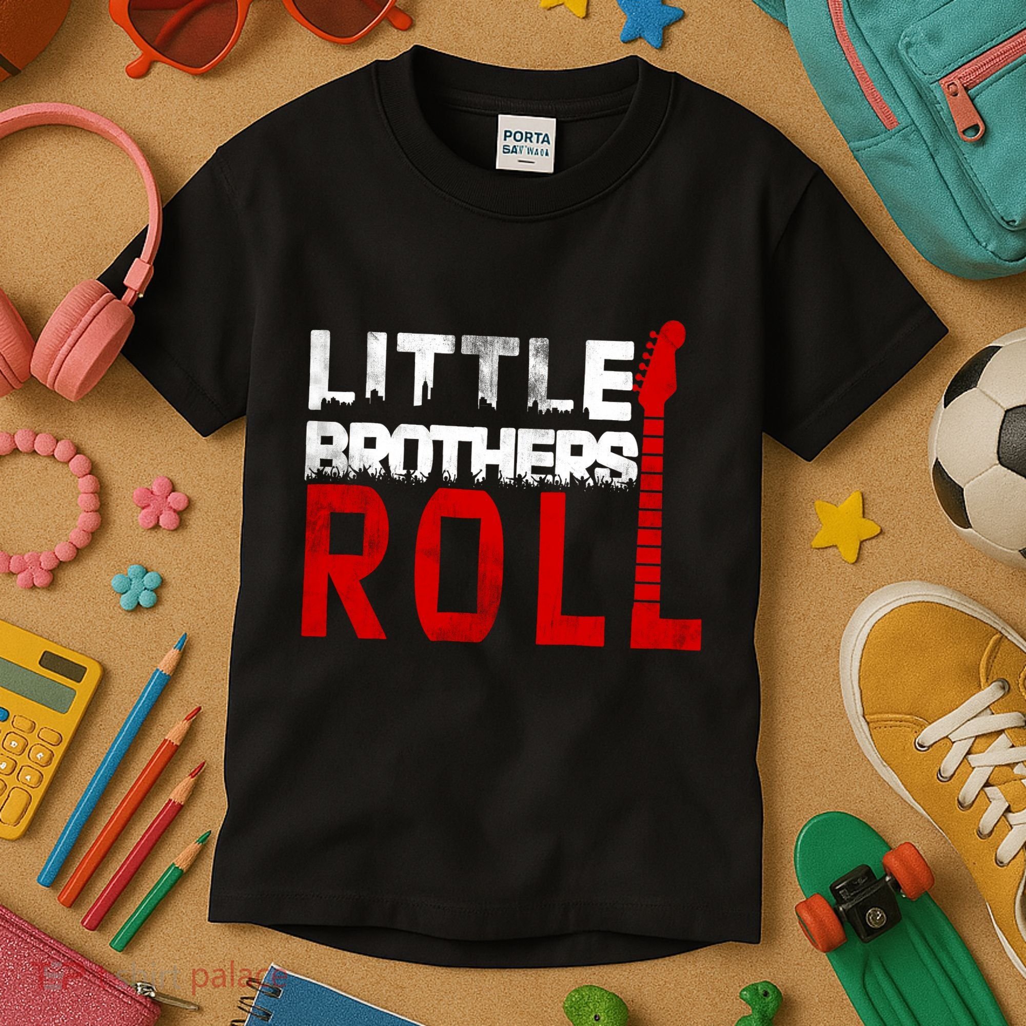 Rock And Roll Little Brothers Kids T-Shirt