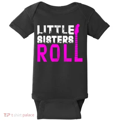 Rock And Roll Little Sisters Baby Bodysuit