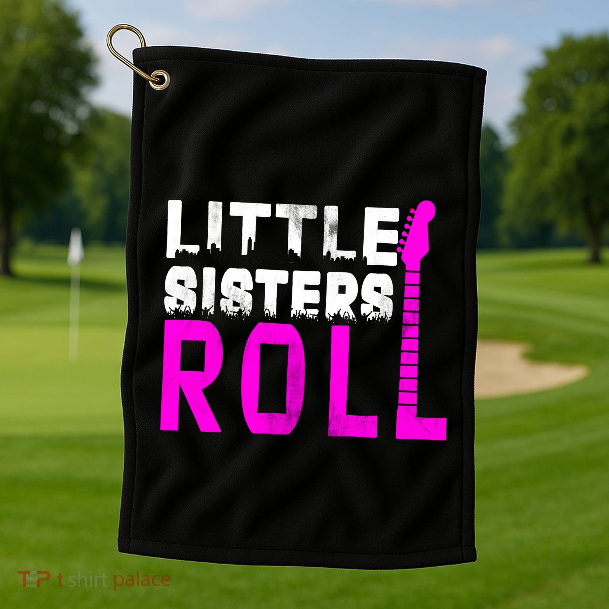 Rock And Roll Little Sisters Golf Towel