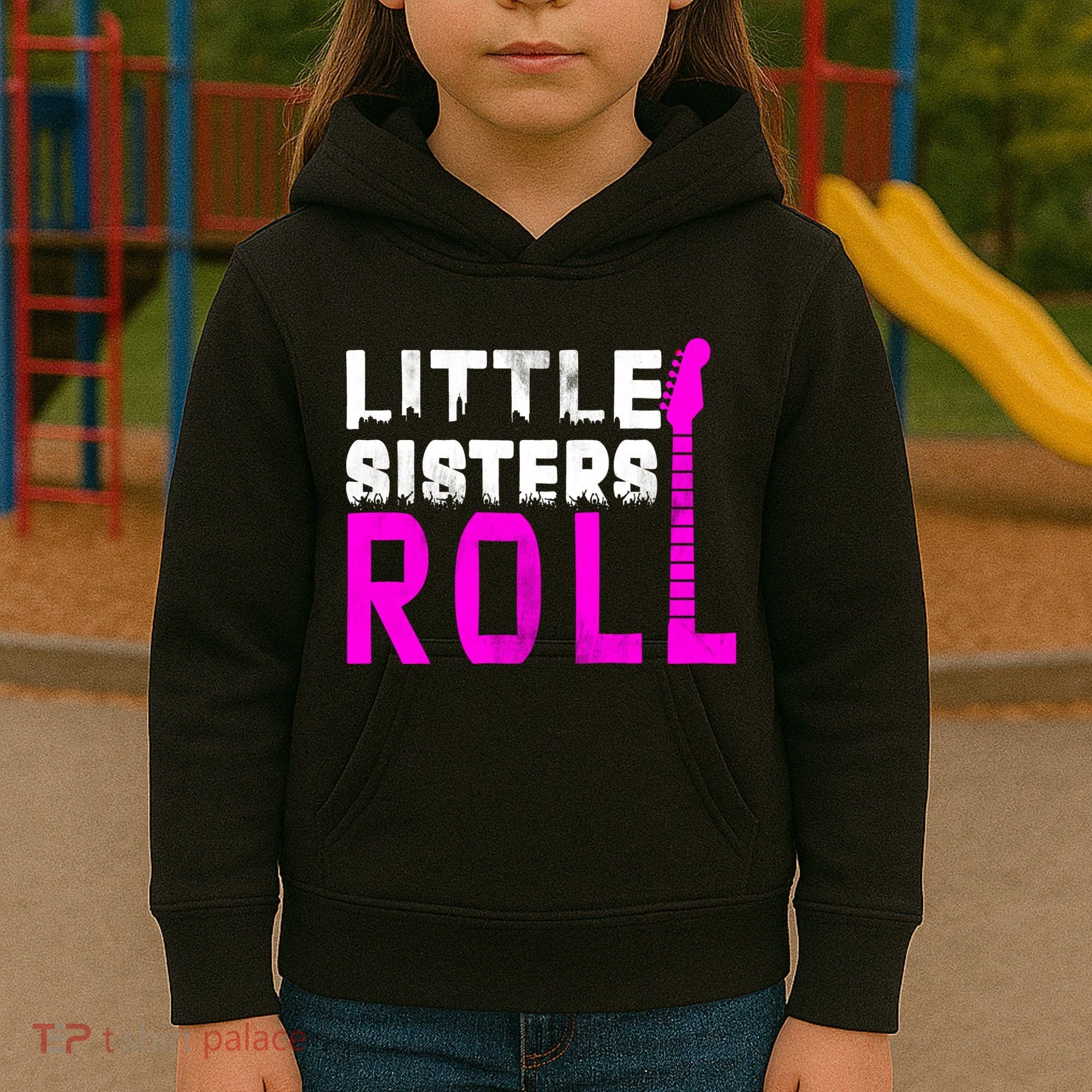 Rock And Roll Little Sisters Kids Hoodie