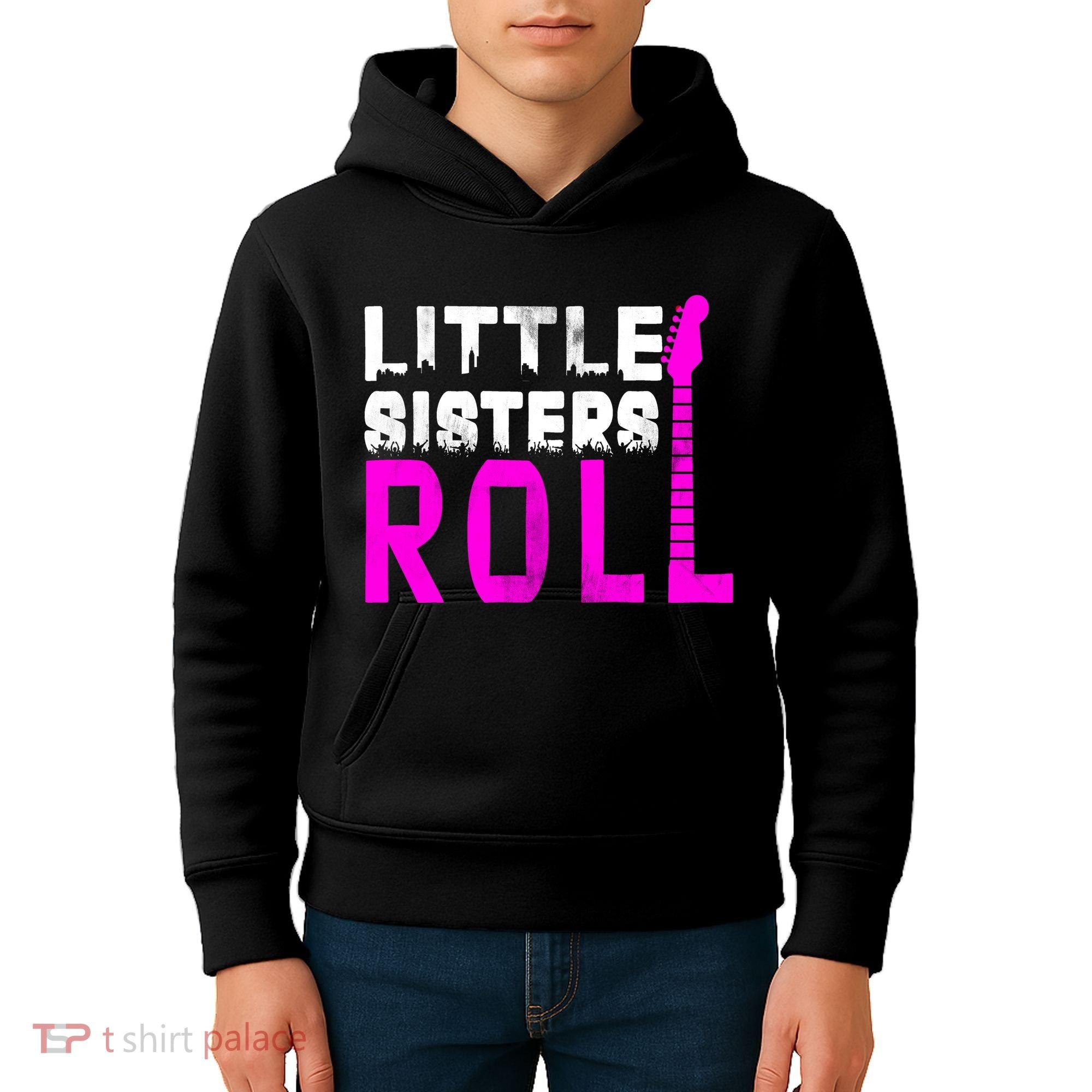 Rock And Roll Little Sisters Kids Hoodie