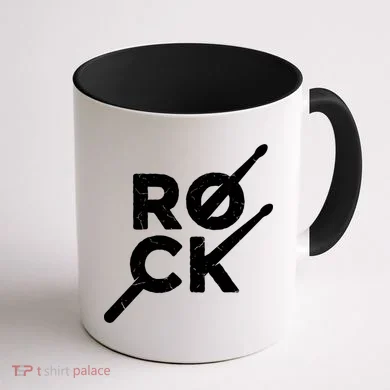 Rock Music Drum Coffee Mug back