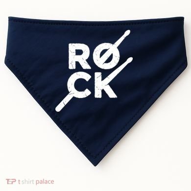 Rock Music Drum USA-Made Doggie Bandana
