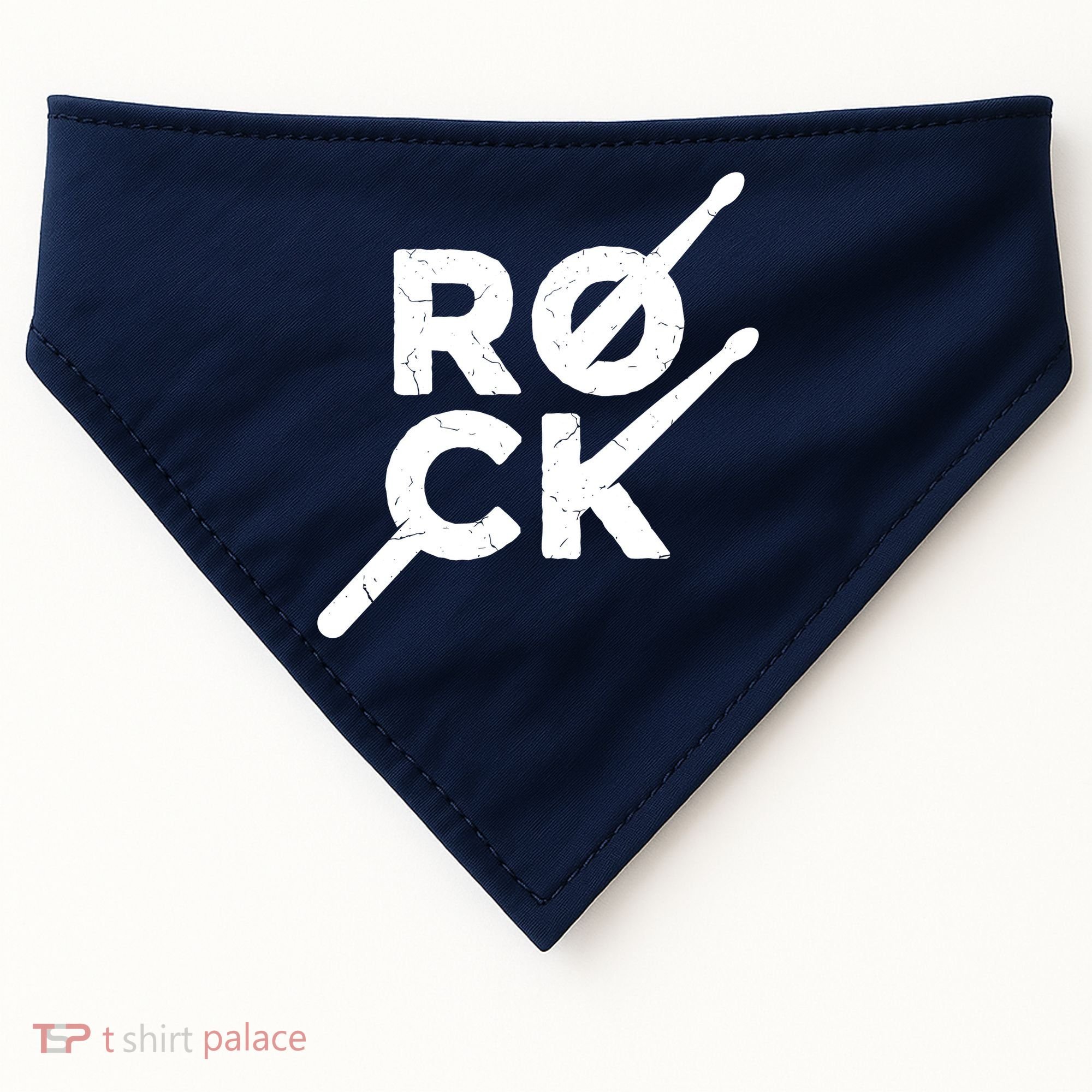 Rock Music Drum USA-Made Doggie Bandana