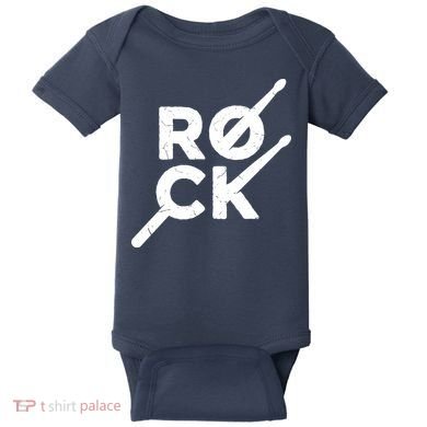 Rock Music Drum Baby Bodysuit