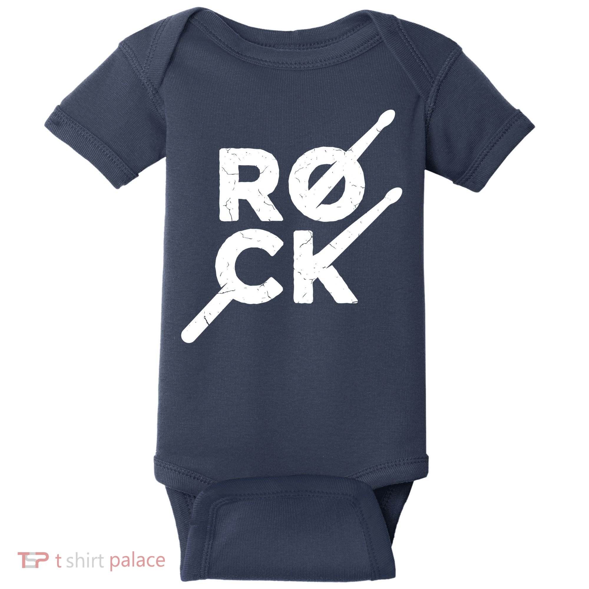 Rock Music Drum Baby Bodysuit