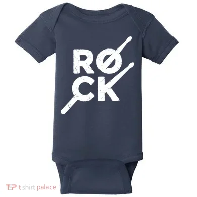 Rock Music Drum Baby Bodysuit