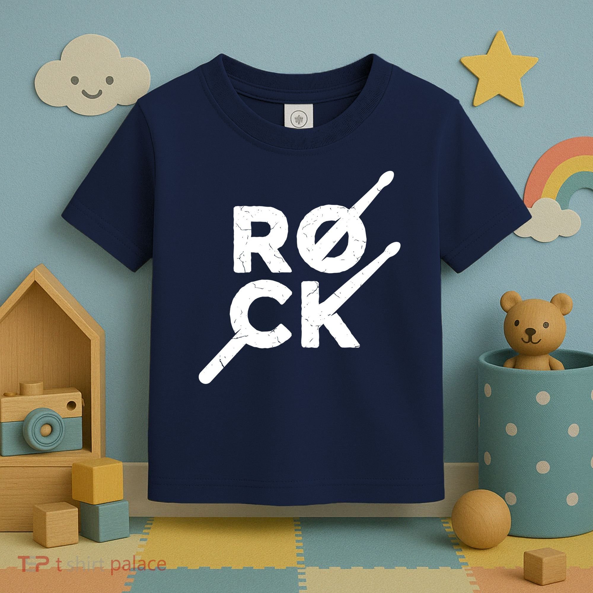 Rock Music Drum Toddler T-Shirt