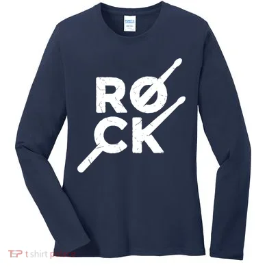 Rock Music Drum Women's Long Sleeve Shirt