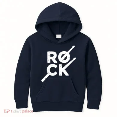 Rock Music Drum Kids Hoodie