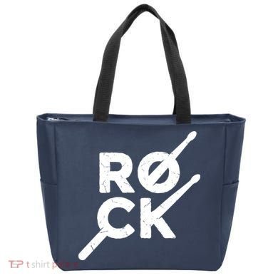 Rock Music Drum Tote Bag