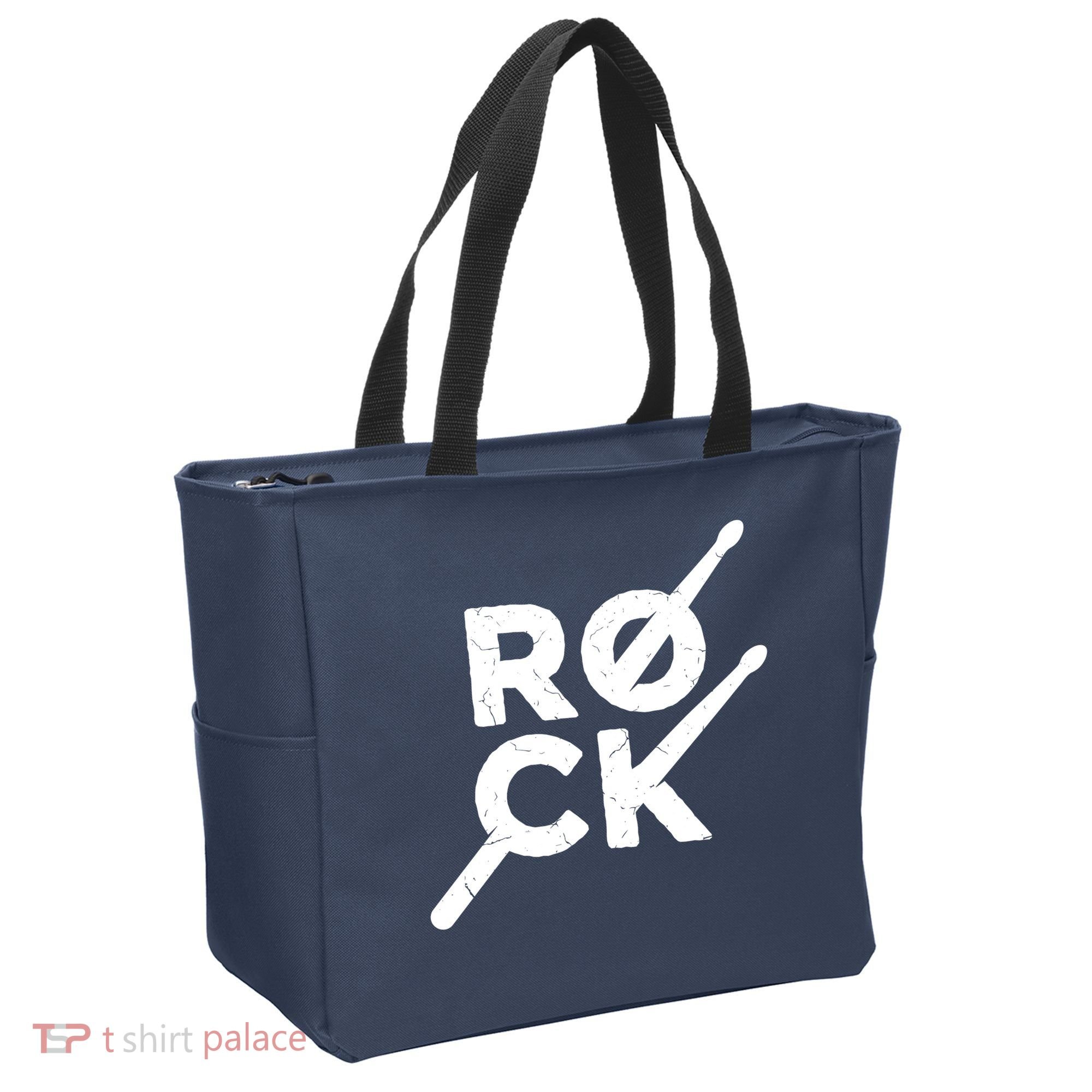 Rock Music Drum Tote Bag