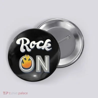 Rock On Flame Button