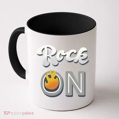 Rock On Flame Coffee Mug