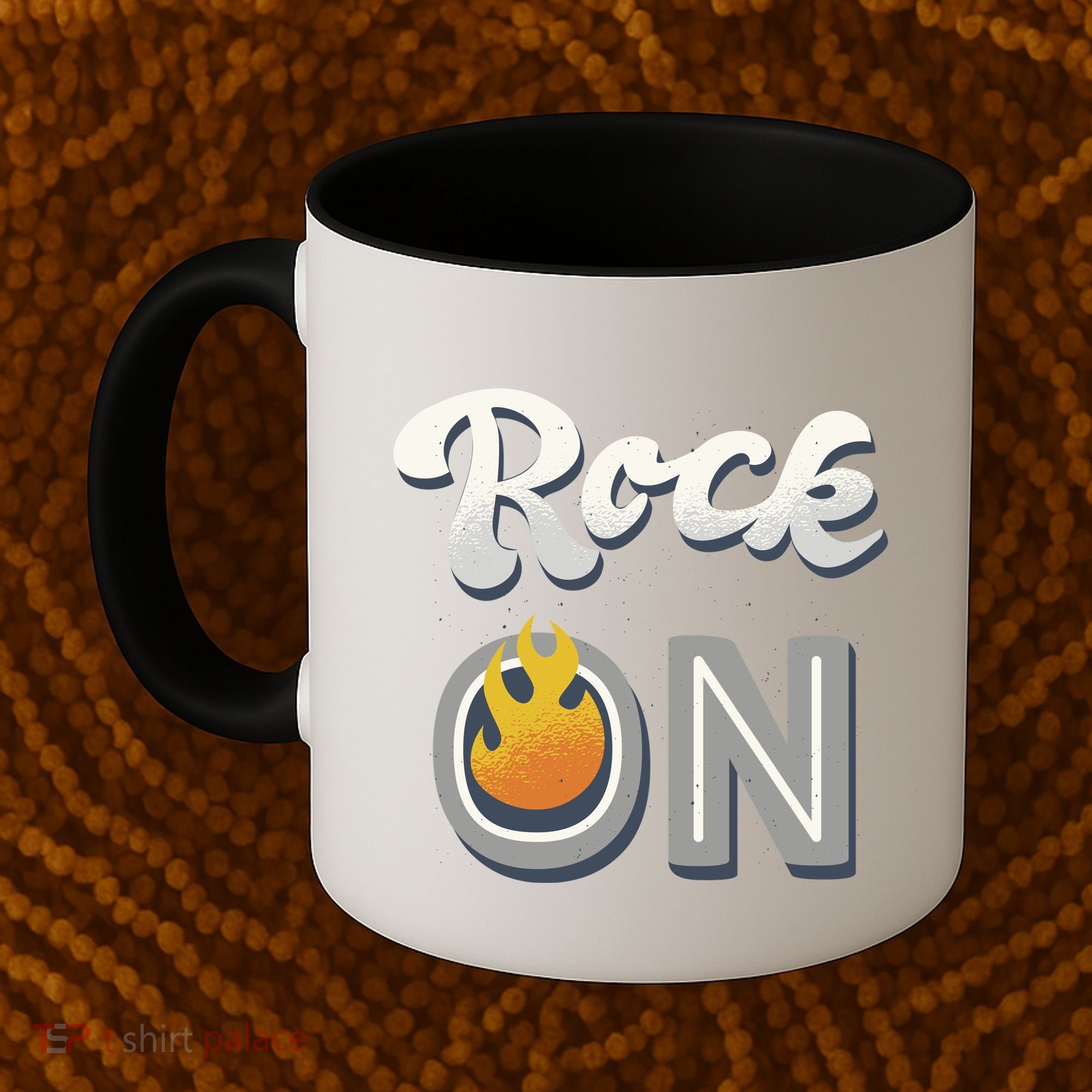 Rock On Flame Coffee Mug