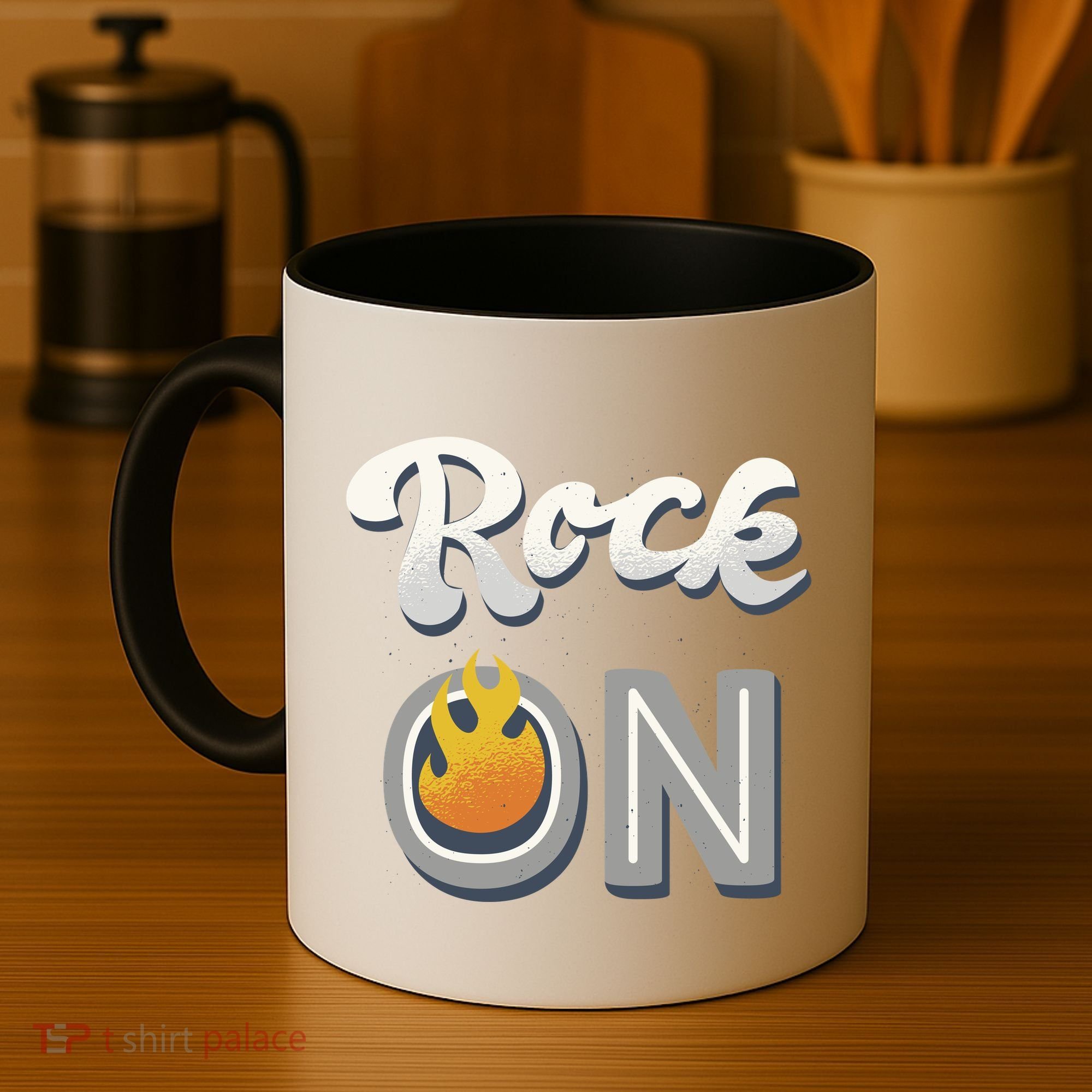 Rock On Flame Coffee Mug