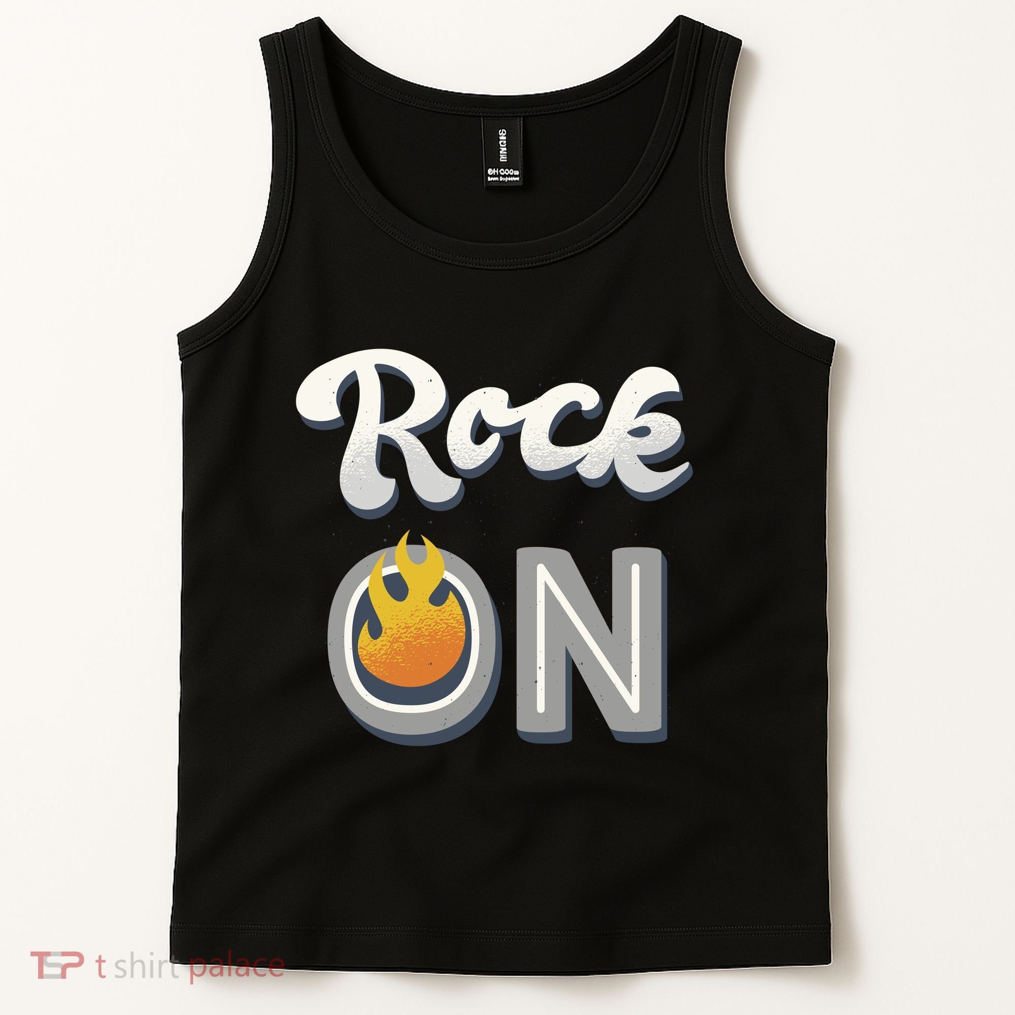 Rock On Flame Tank Top