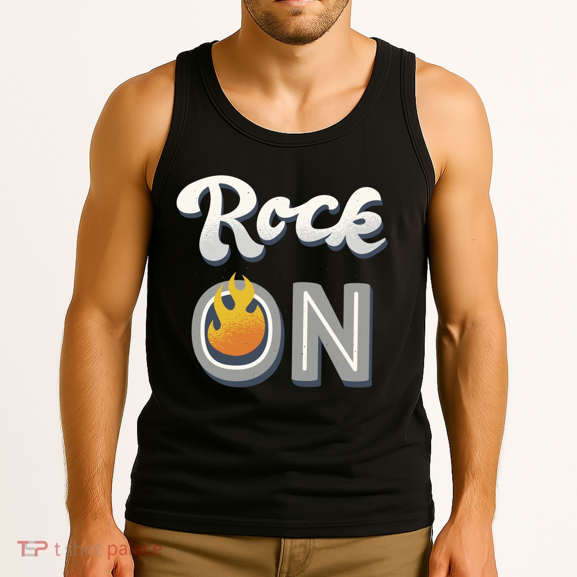 Rock On Flame Tank Top