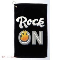 Rock On Flame Golf Towel thumb 0