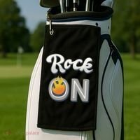 Rock On Flame Golf Towel thumb 2