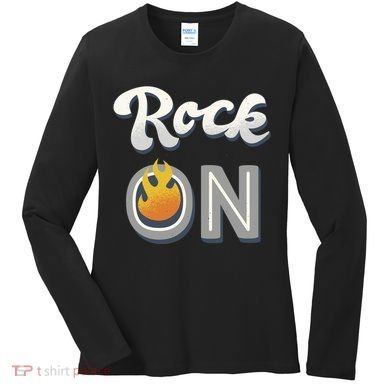 Rock On Flame Women's Long Sleeve Shirt