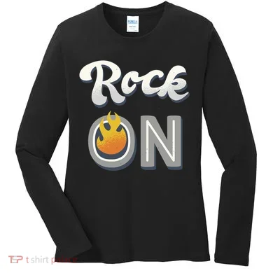 Rock On Flame Women's Long Sleeve Shirt