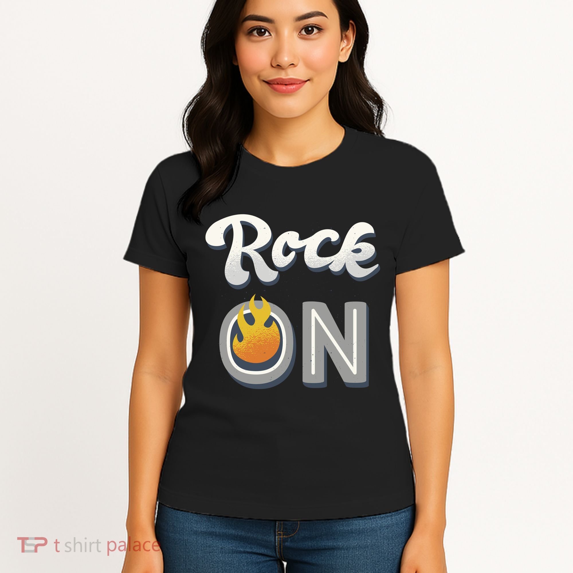 Rock On Flame Women's T-Shirt