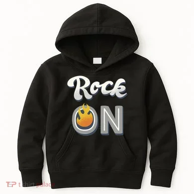 Rock On Flame Kids Hoodie