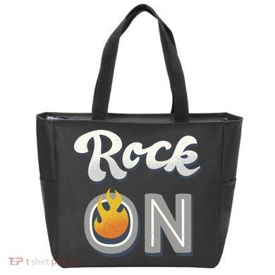 Rock On Flame Tote Bag