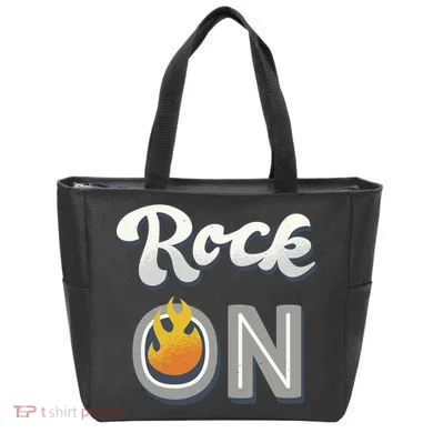 Rock On Flame Tote Bag