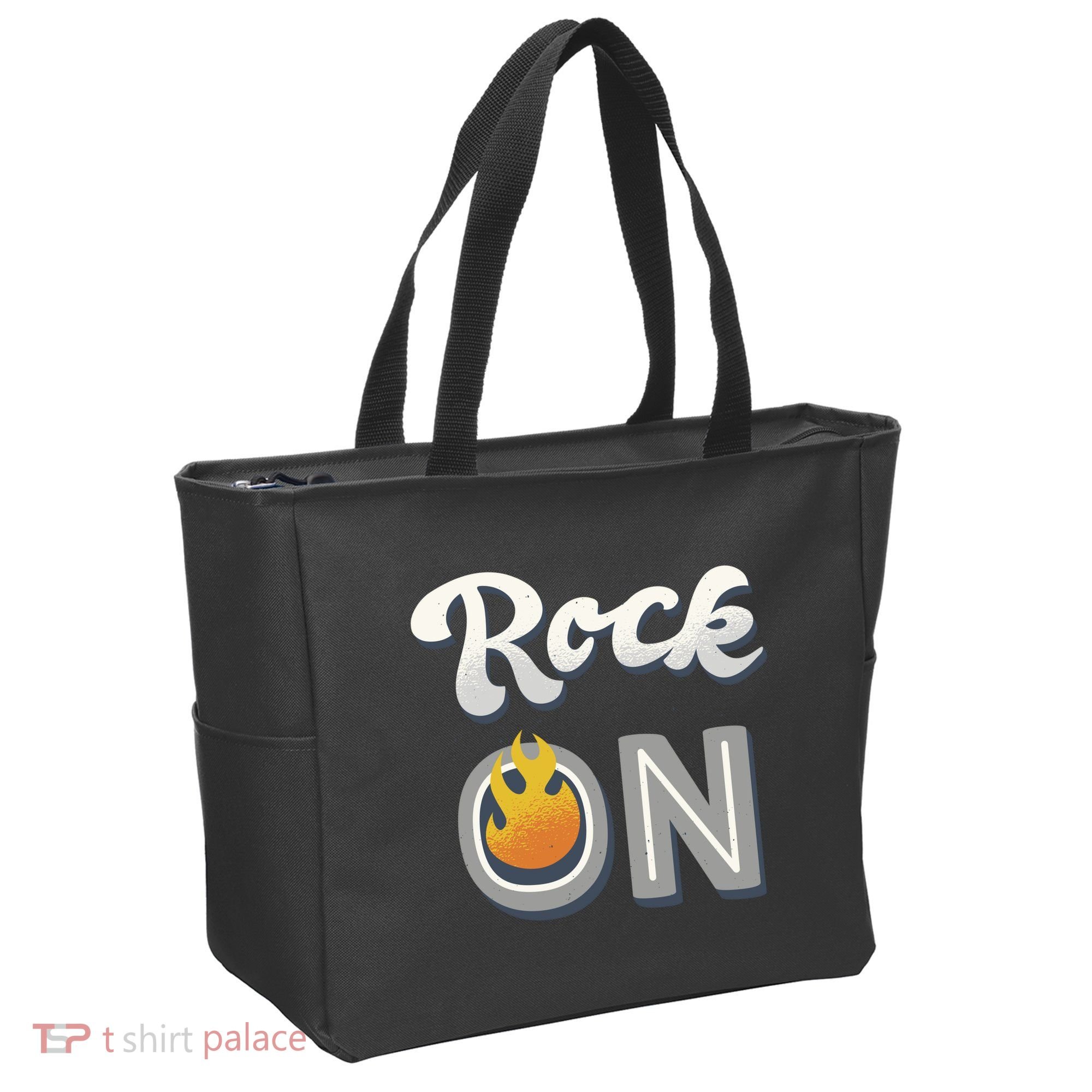 Rock On Flame Tote Bag