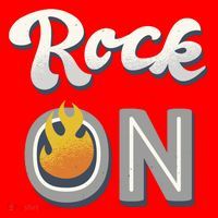 Rock On Flame Santa Hat thumb 1