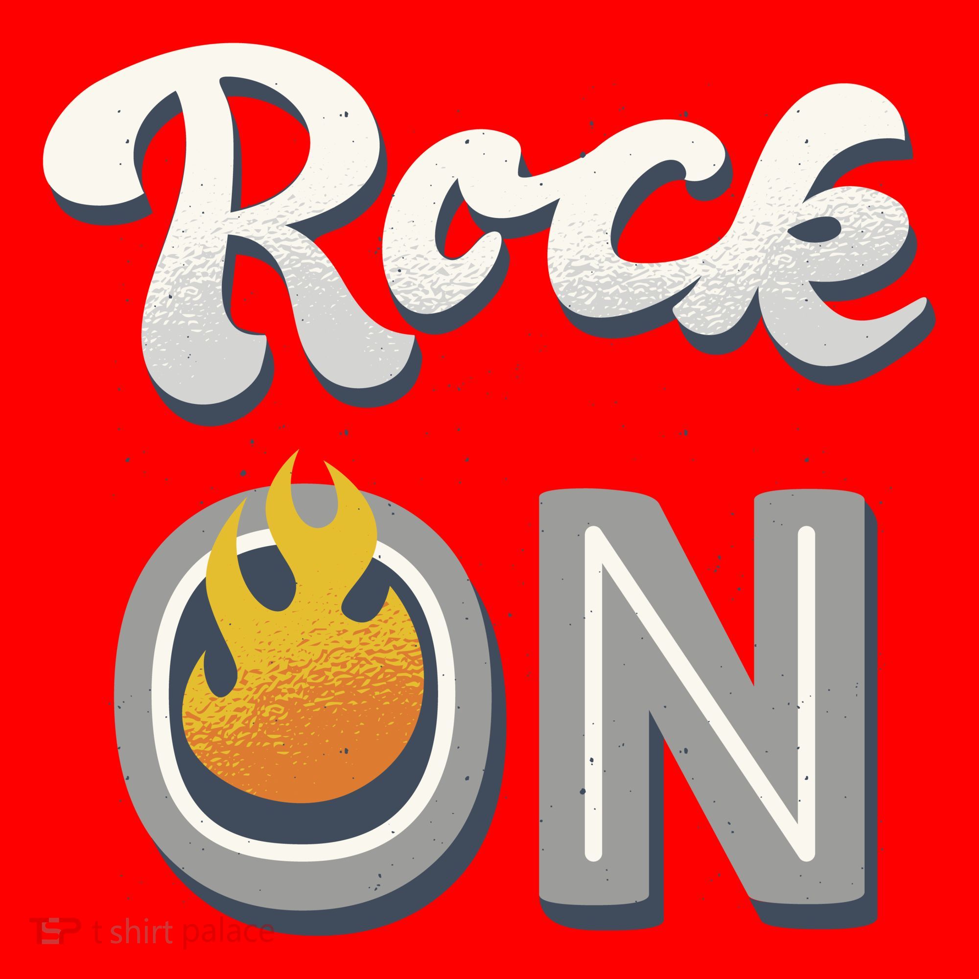 Rock On Flame Santa Hat