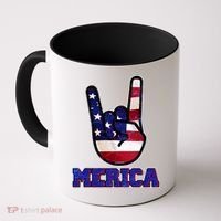 Rock On Merica Coffee Mug thumb 0