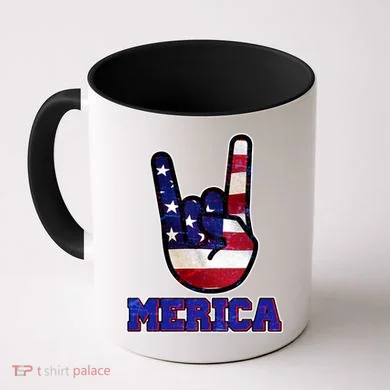 Rock On Merica Coffee Mug