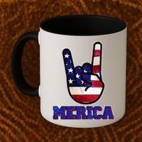 Rock On Merica Coffee Mug thumb 2