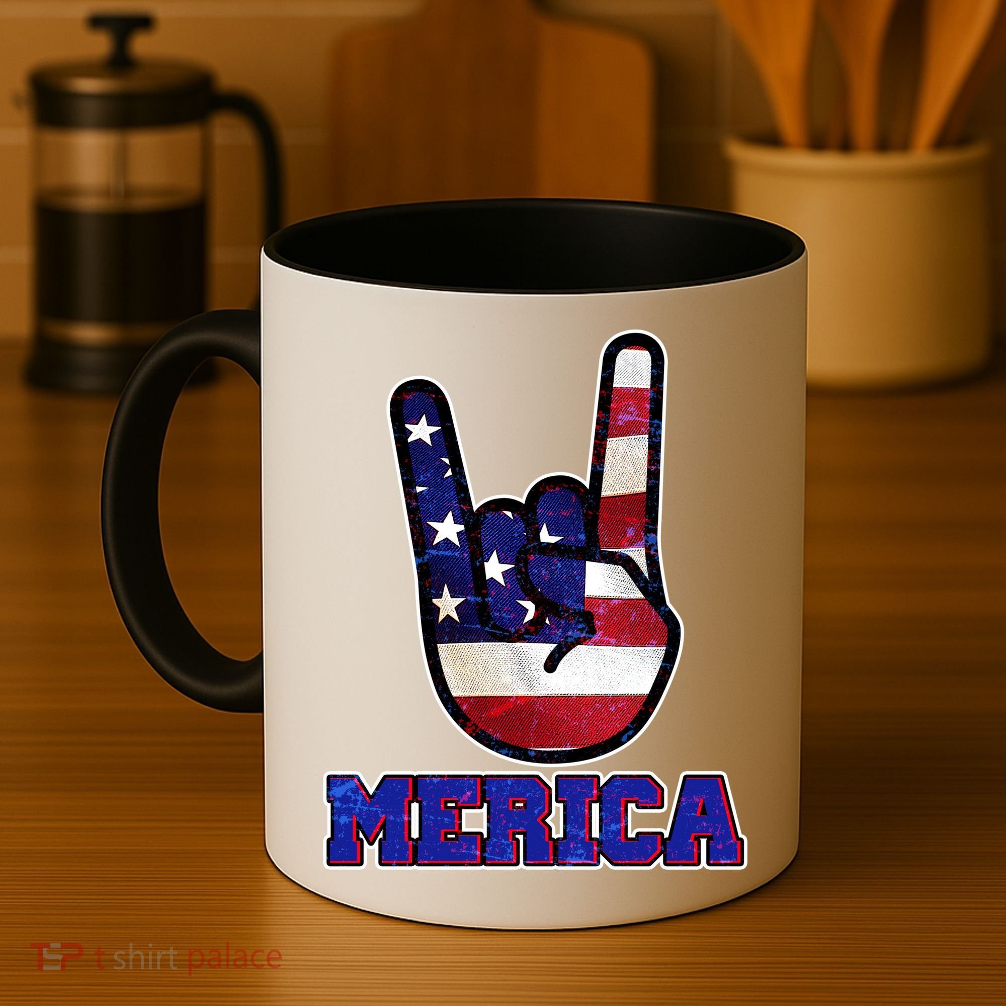 Rock On Merica Coffee Mug
