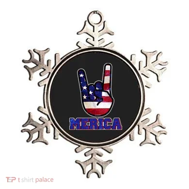 Rock On Merica Ornament