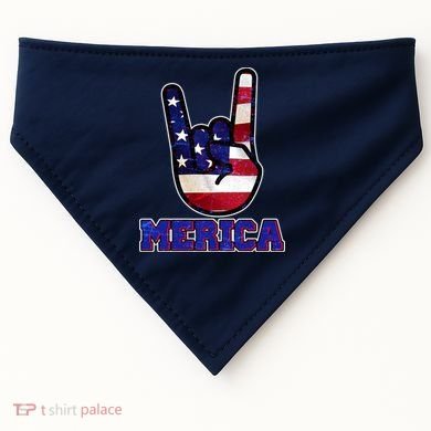 Rock On Merica USA-Made Doggie Bandana