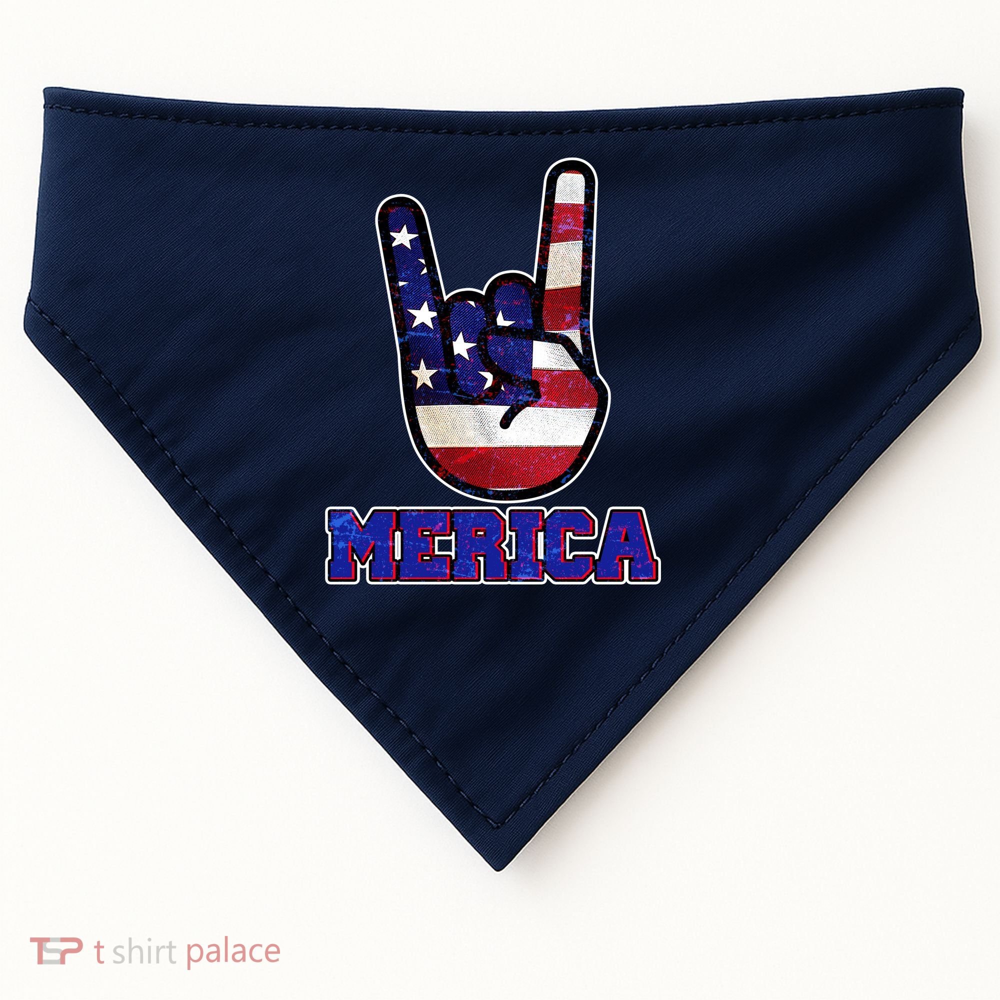 Rock On Merica USA-Made Doggie Bandana