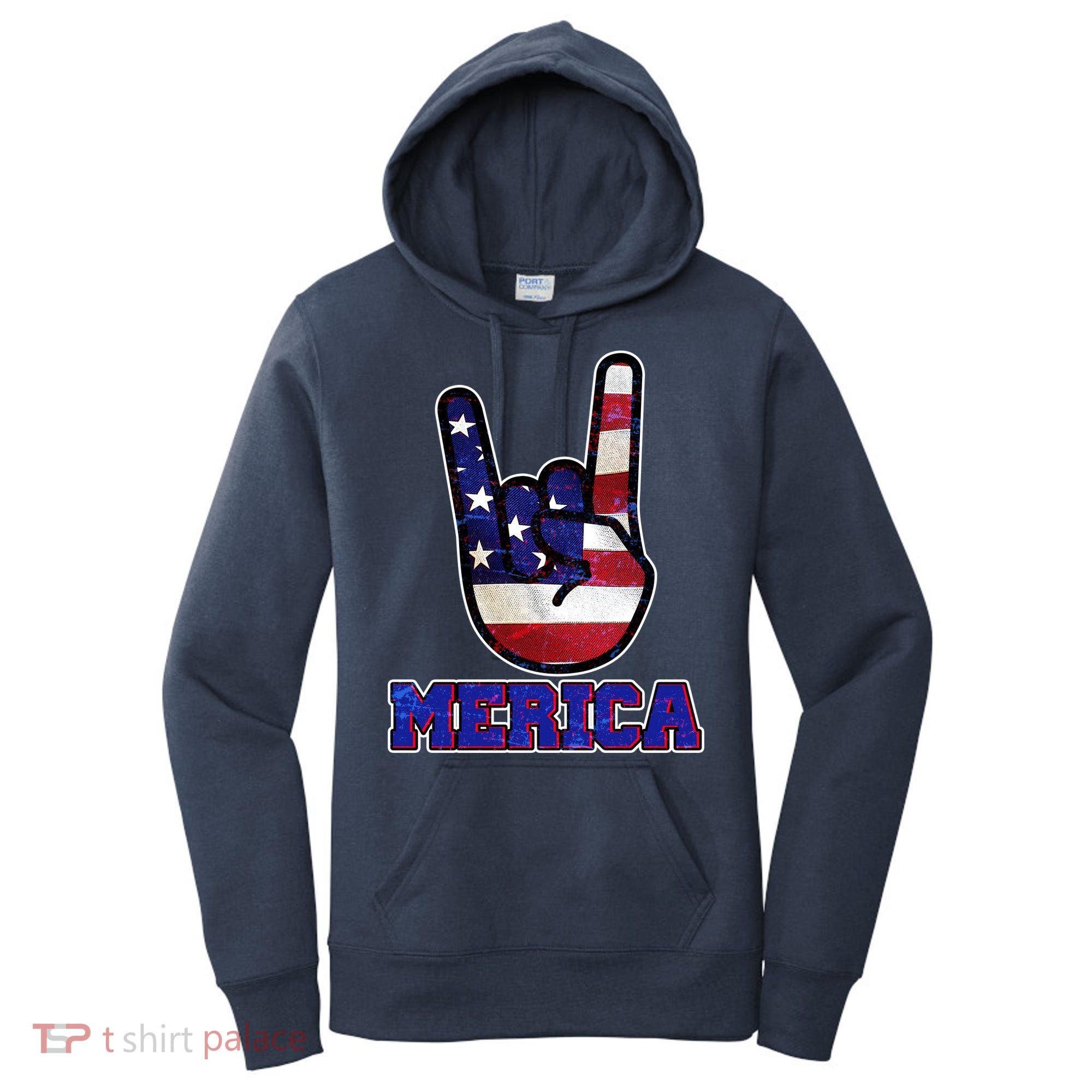 Rock On Merica Women's Hoodie