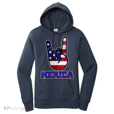 Rock On Merica Women's Hoodie