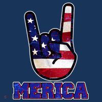 Rock On Merica Women's Hoodie thumb 2